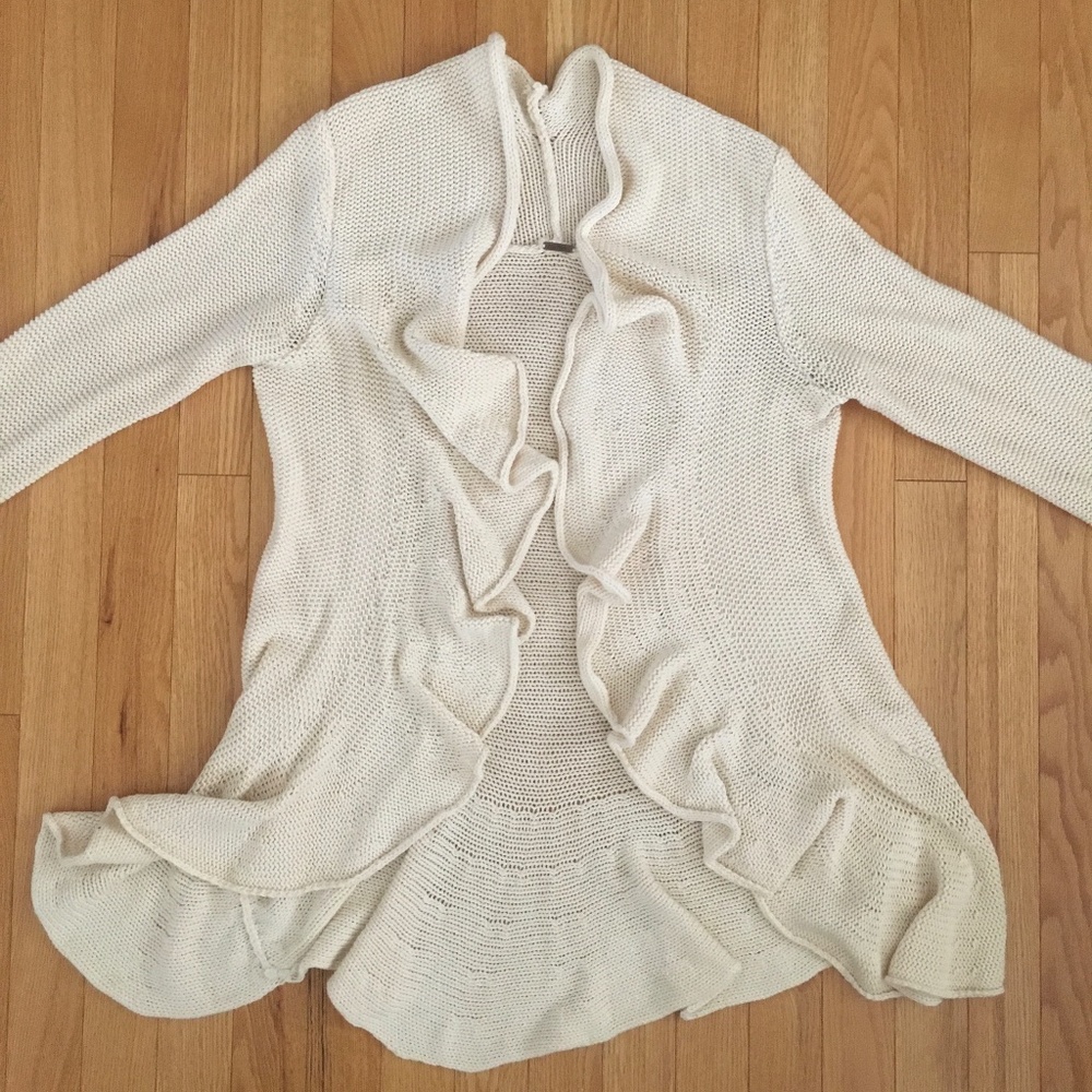 Free people open knit long cardigan